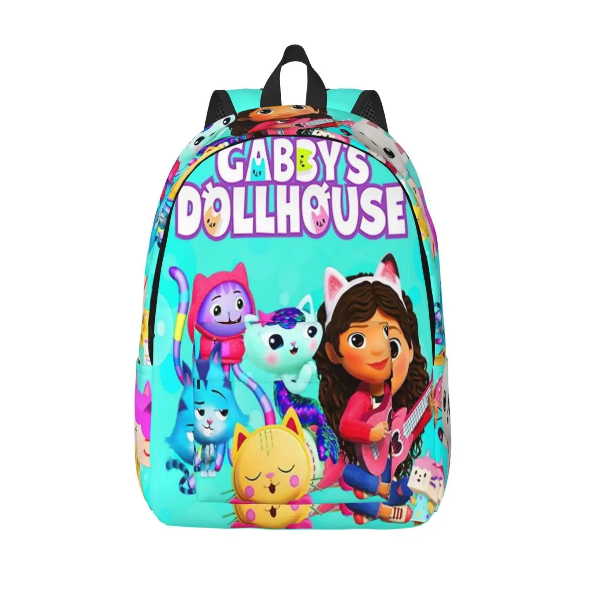 

Крутой рюкзак с персонажами кукольного домика Габби, уличный школьный деловой костюм с героями мультфильмов, рюкзак для мужчин и женщин, холщовые сумки для колледжа
