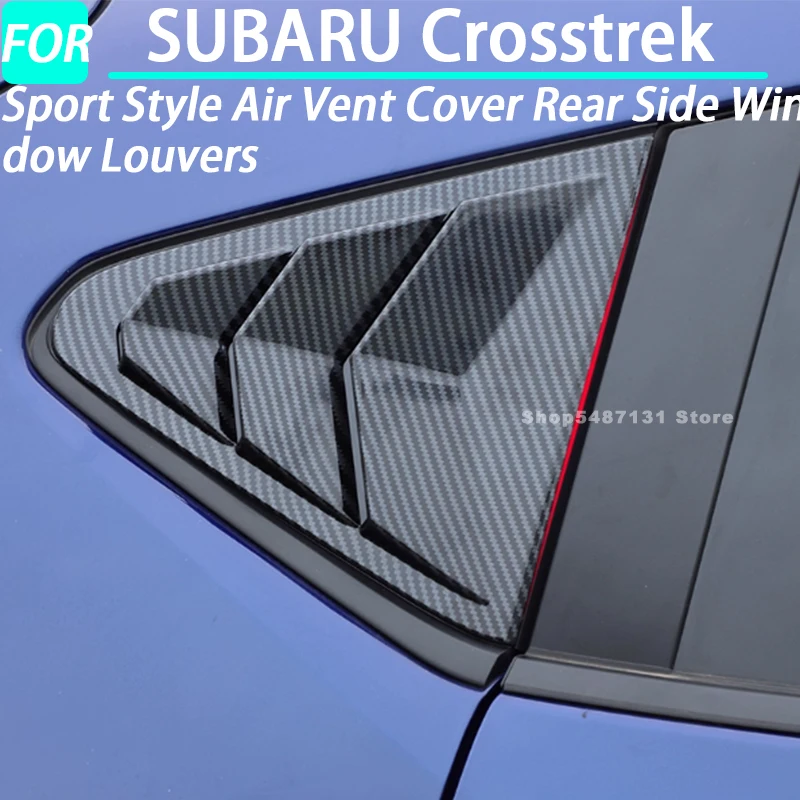 

Car Sport Style Air Vent Cover Rear Side Window Louvers for SUBARU Crosstrek Exterior Accessories 2023 2024 2025