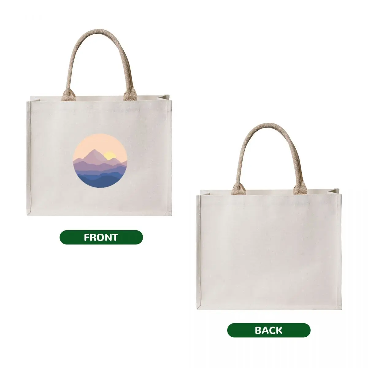 Chill Mountain Horizon Tote Bag custom fabric bag shoping bag shopper bags