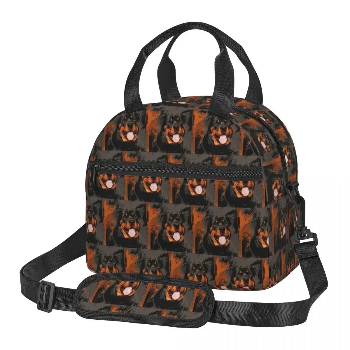 Rottweiler - Metzgerhund Digital Art Insulated Lunch Bag for School Picnic Storage Food Boxes Leakproof Cooler Thermal Lunch Box