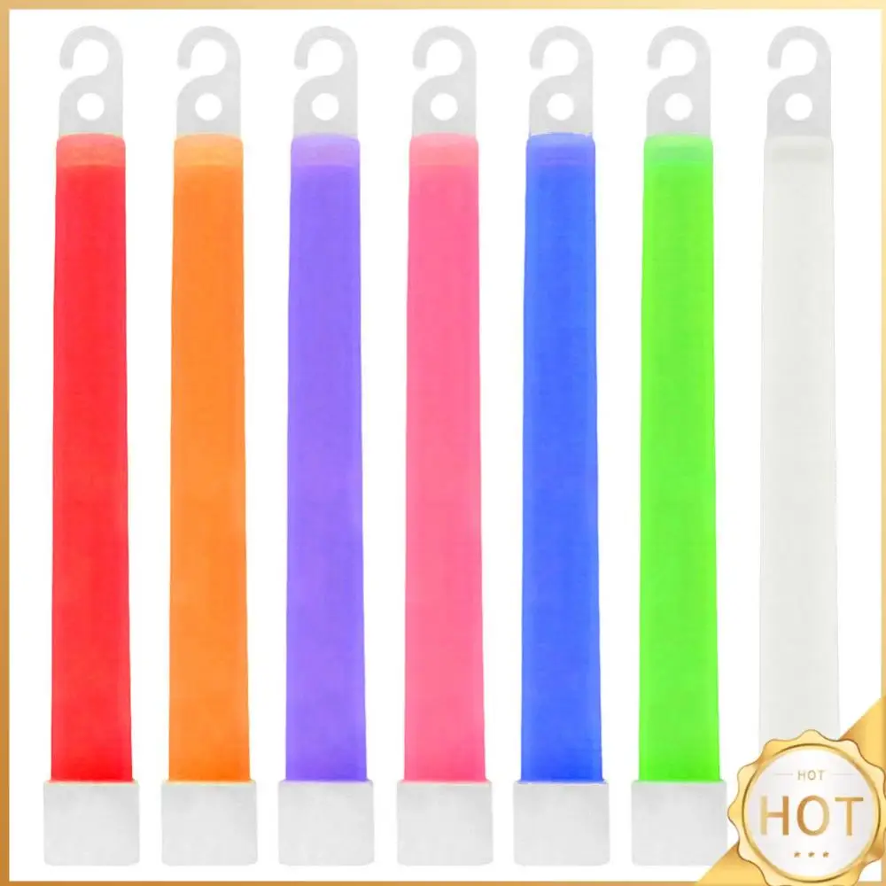 10 قطعة التخييم توهج العصي مقاوم للماء 6 بوصة في الهواء الطلق توهج الطوارئ العصي مع هوك غير سامة المشي لمسافات طويلة معدات التخييم
