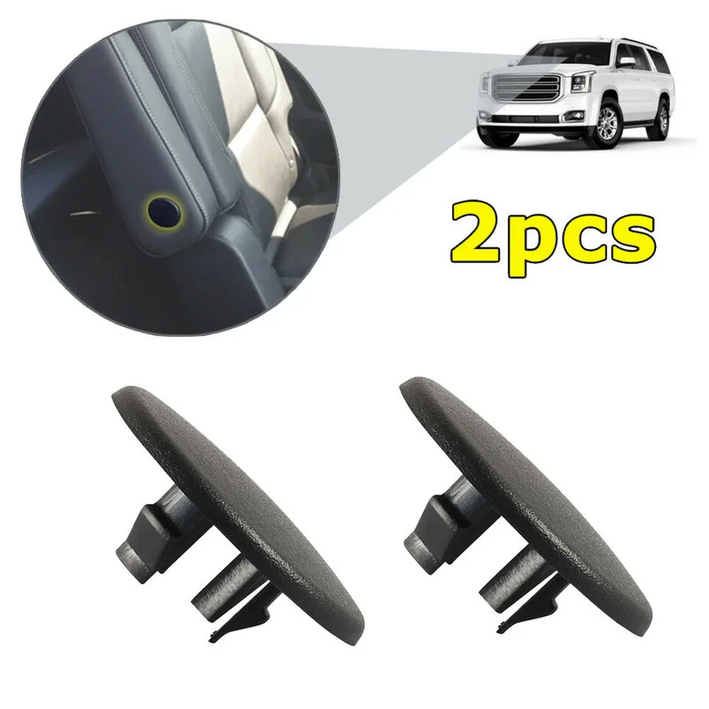 2Pcs Car Armrest Rear Seat Bolt Cover Caps Armrest Cover Clips for Chevrolet Tahoe Suburban Yukon Cadillac Decor Car Accessories