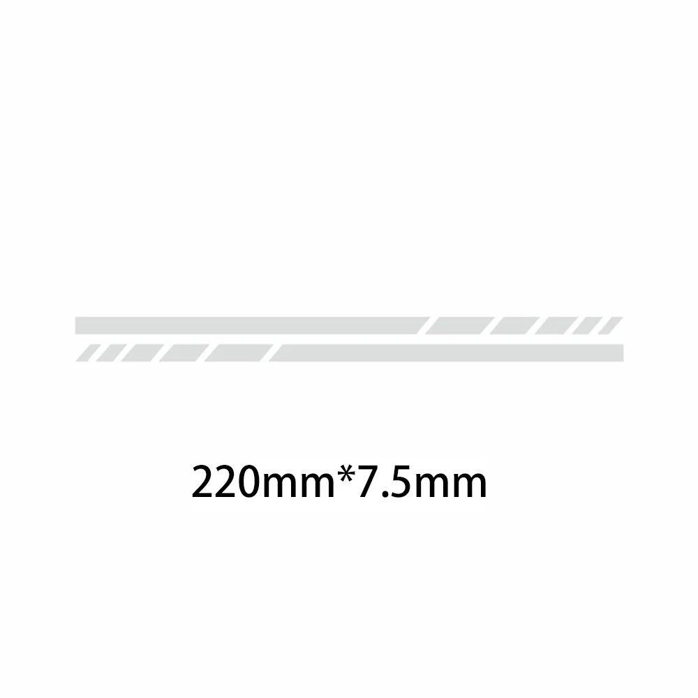 2pcs Sports Strip Motorcycle Stickers Fuel Tank Helmet Decor Waterproof Car Rearview Mirror Vinyl Decals Vehicle Accessories image 4