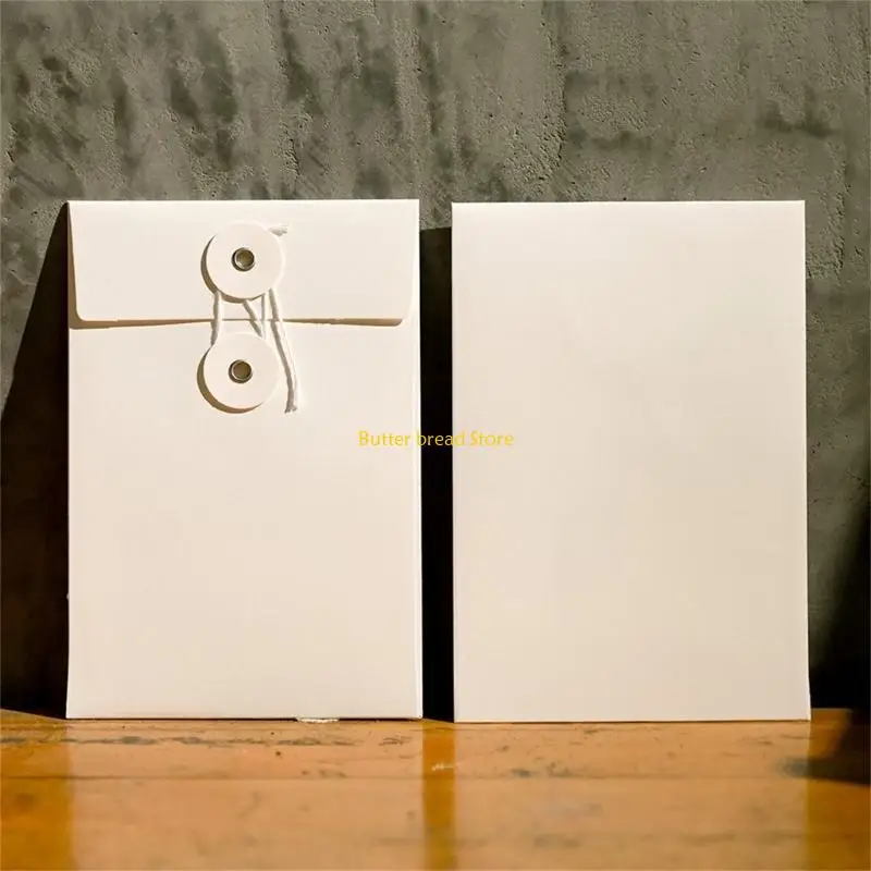 W89Cエンベロープポケット付きボタンと文字列閉鎖郵便用ポストカード請求書の招待