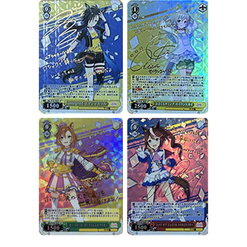 Diy Japanese Anime Goddess Story Pretty Derby Saijou Juri Oosaki Tenka Collectible Cards Christmas Birthday Gift Children's Toys