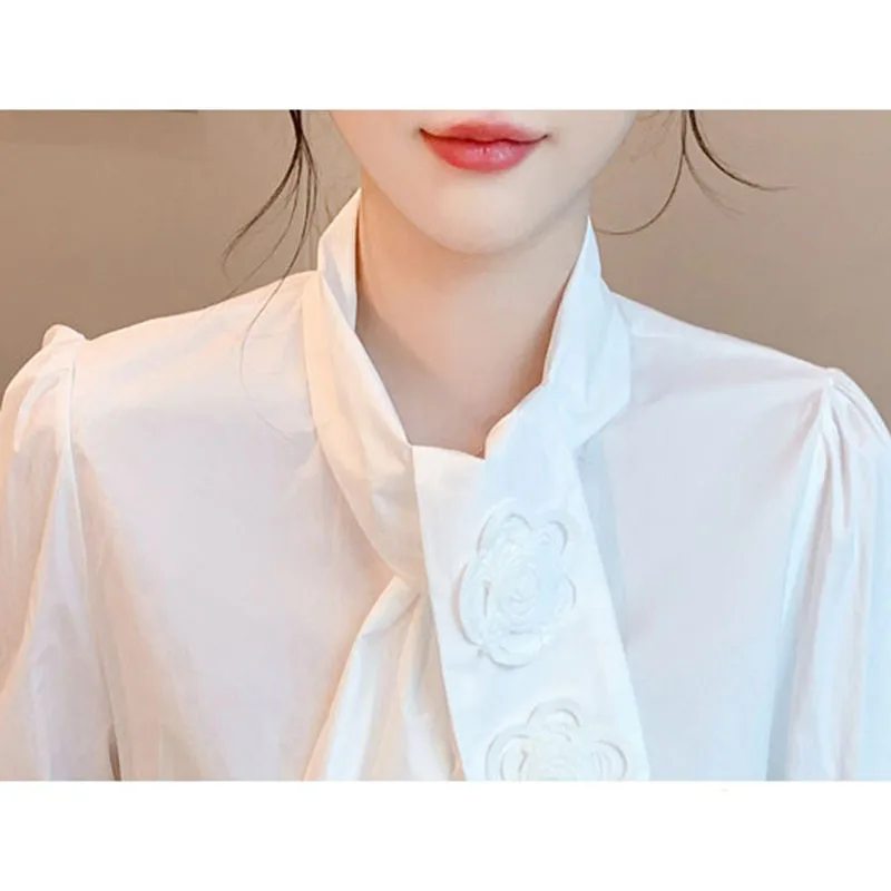 Blusas De Mujer Korean Fashion Tops Woman Clothing Long Sleeve Casual Loose Shirts For Women Elegant White Blouses 2025 Spring
