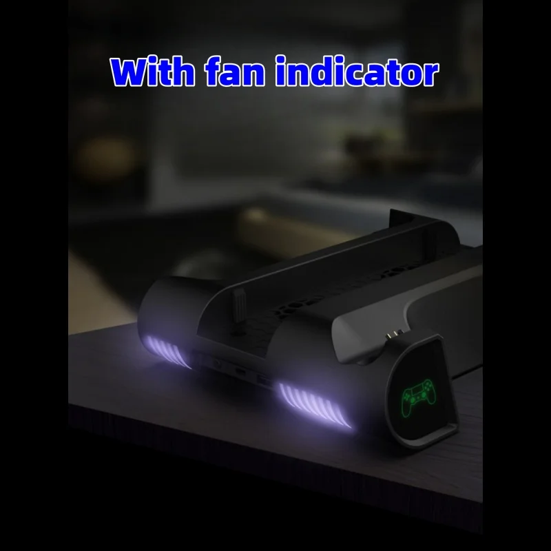 Upgraded PS4 /PS4SLIM /PS4 PRO Multi-function cooling fan base + Storage tray handle dual charge