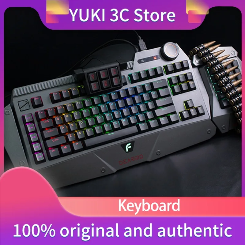 F4 Cherry Wired Mechanical Keyboard Cherry Cherry Black Tea Red Axis Gaming Gaming Dedicated Computer RGB Optical USB Game Gift