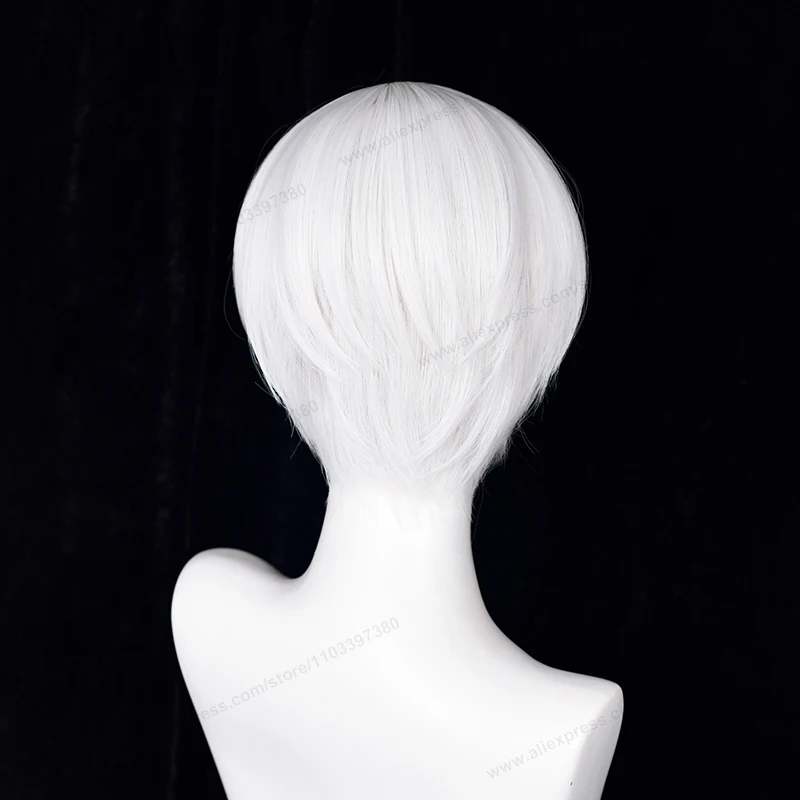 2B 9S  Cosplay Synthetic Wig White Synthetic Women Man Wig Heat Resistant Hair High Quality Wigs image 6