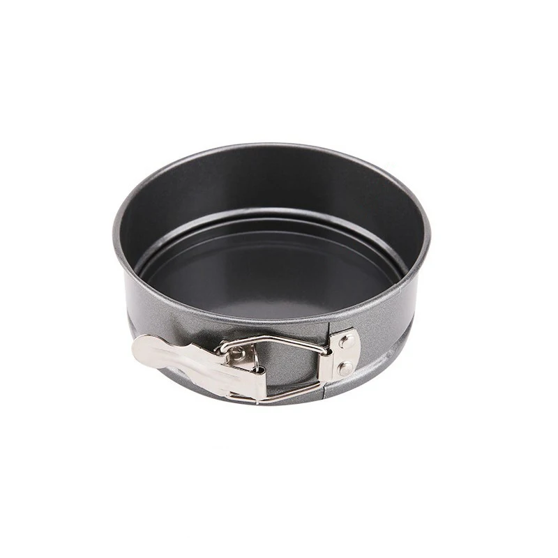 Round Bread Mold Baking Cake Pan with Removable Bottom Buckle Quick-Release Non-Stick Coating 12cm/14cm/16cm/18cm