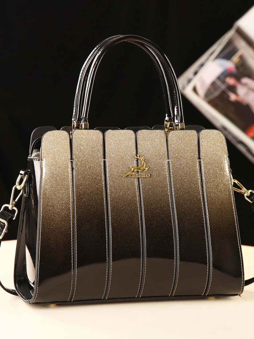 

Женская кожаная сумка Ak: повседневная, контрастная, на одно плечо, через плечо, люксовая, с молнией, из мягкой искусственной кожи