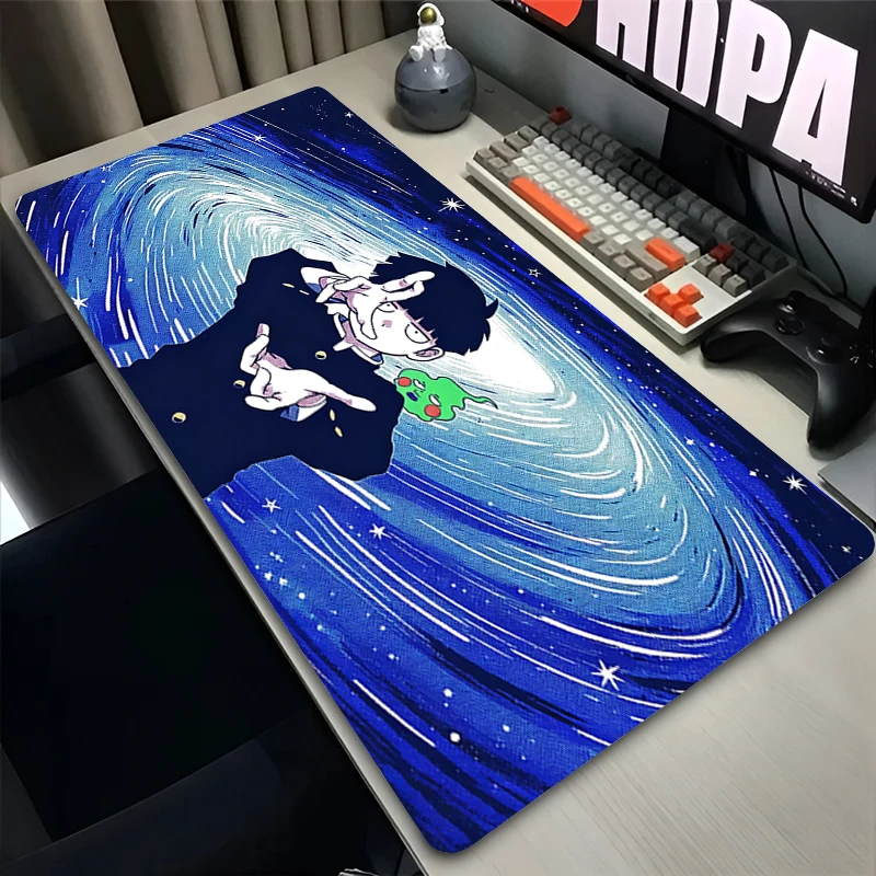 Mouse Pad Computer keyboard pad Locking Edge Gaming Accessories Low pixel anime Extended Desk Mat Mob Psycho 100 Rubber Mousepad