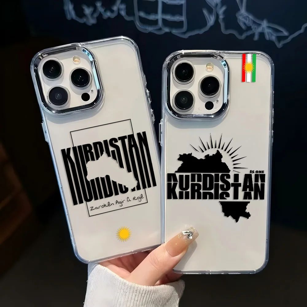 Kurdistan-Karte Handyhülle für iPhone 17e 17 16e 16 15 14 13 12 11 mini Pro Max X XR XSMAX 8 7 Air Plus Transparente Weiche Hülle