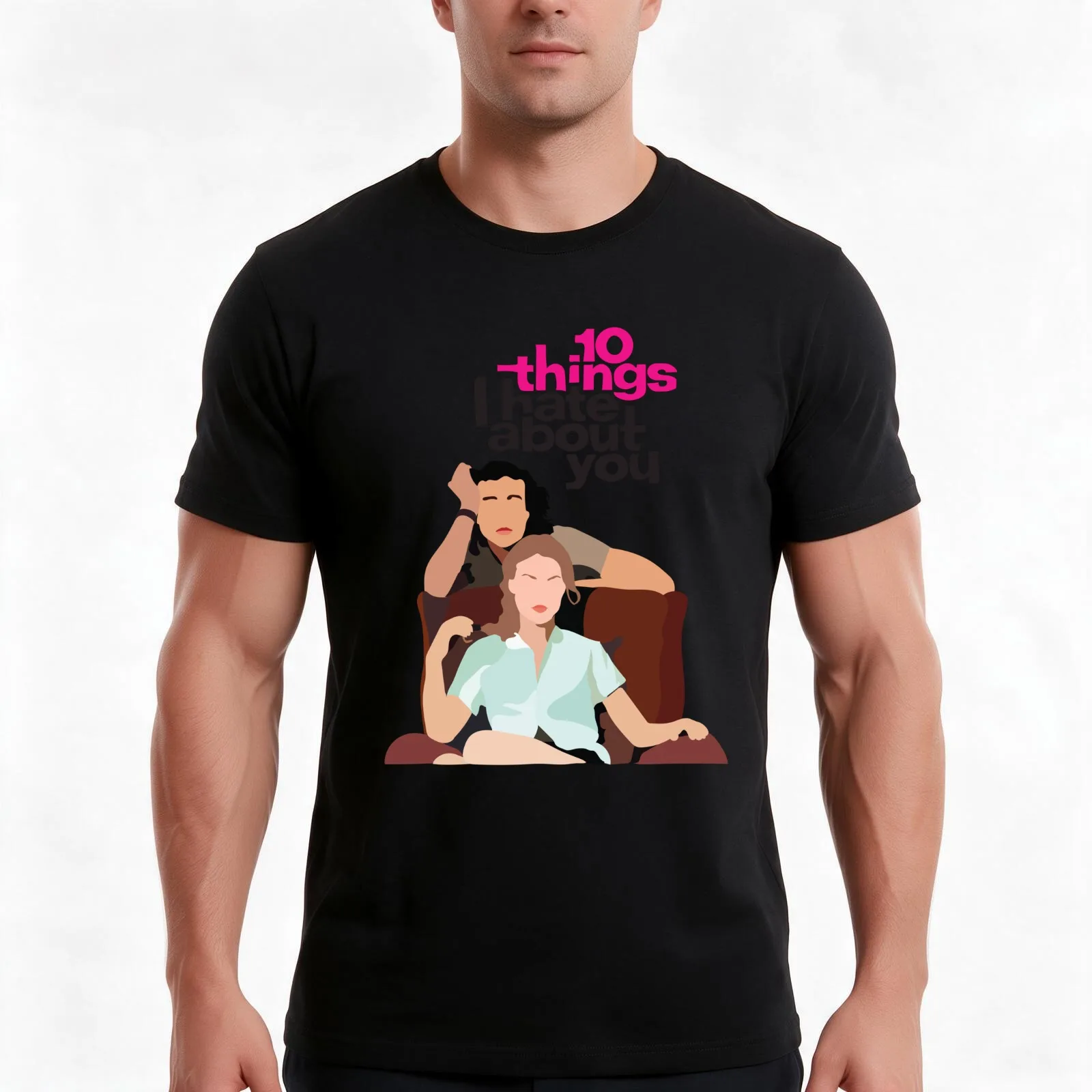 T-shirt « 10 choses que je déteste chez toi », modèle d’été décontracté en coton, unisexe, pour hommes et femmes.