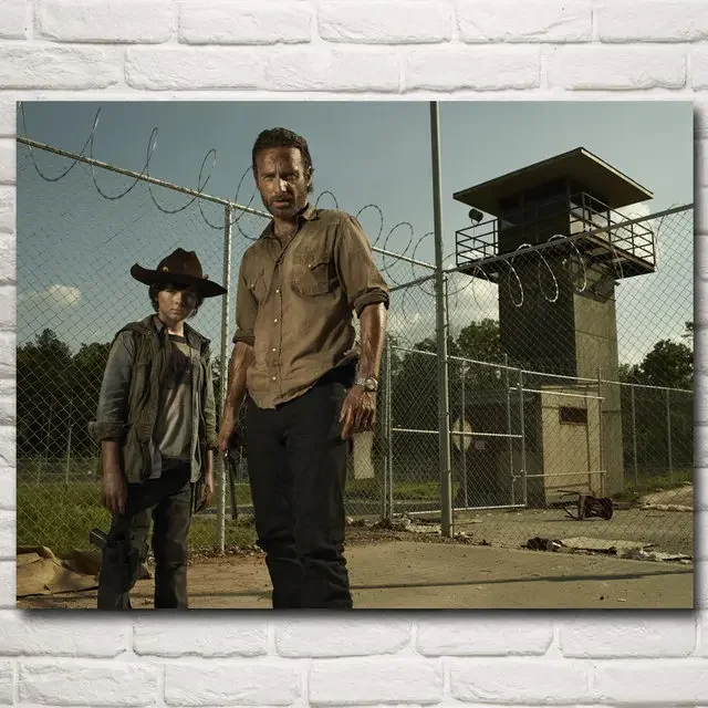 The Walking Dead Poster Figuur Daryl Dixon TV-serie Canvas Wandkunst Afdrukken Schilderijen voor Woonkamer Wanddecoratie
