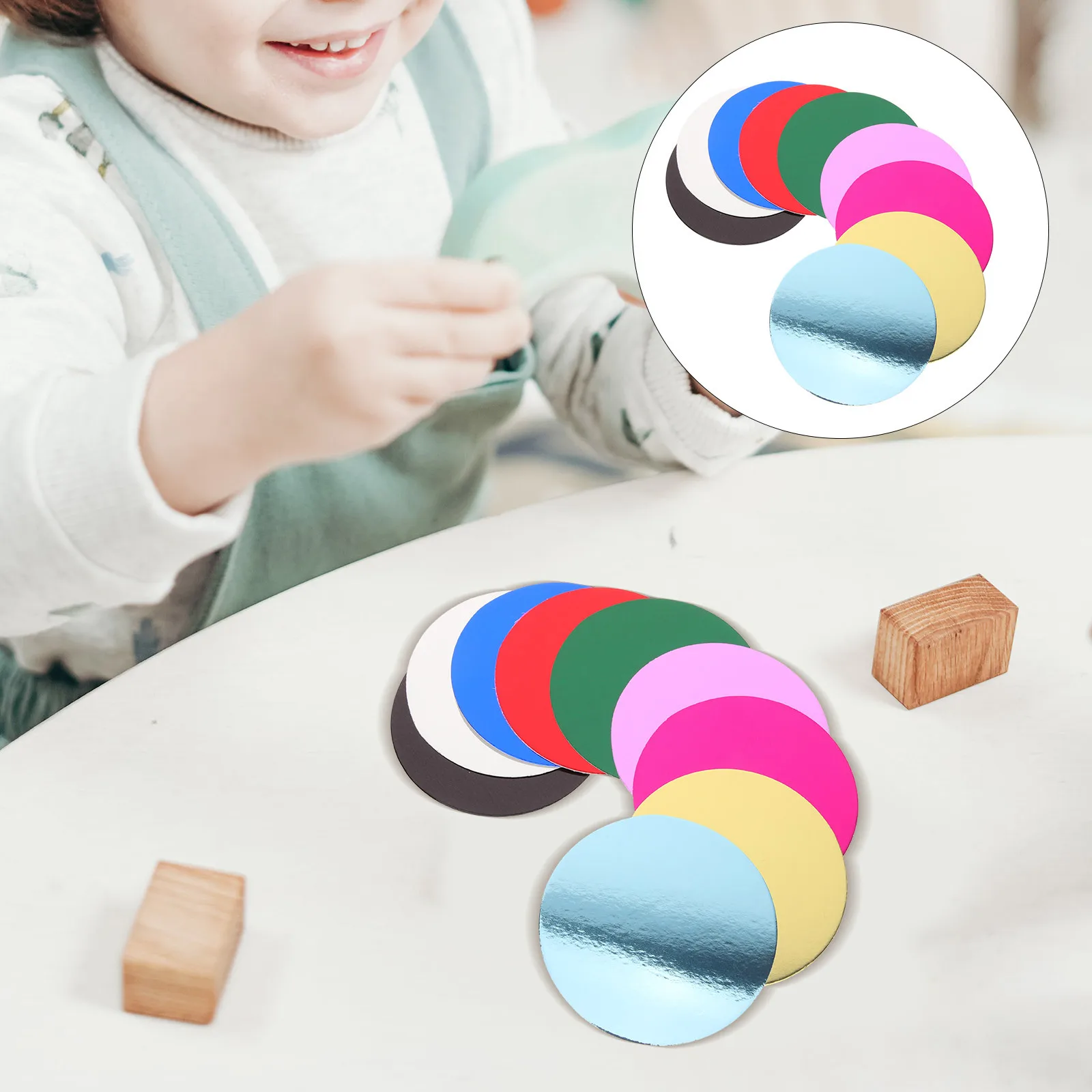 

30 Sheets Colorful Round Heart Paper-Cut Kit for and Adults DIY Craft Set with Supple Thick Paper Perfect for Home School