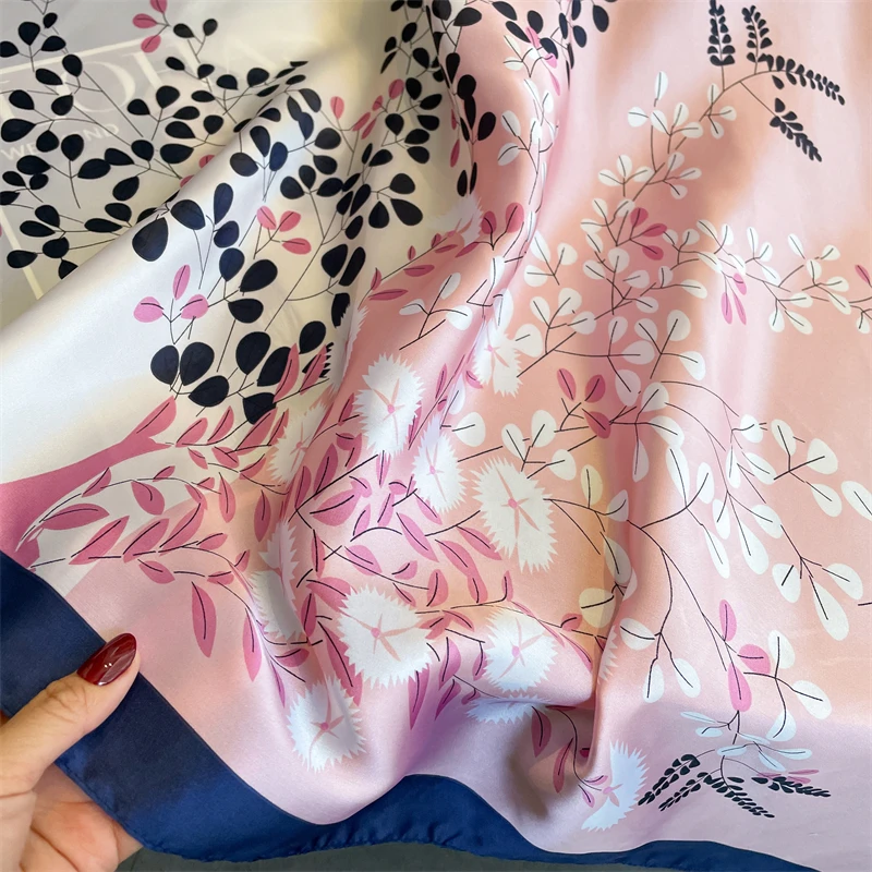 180*90cm Brand Summer Women Scarf Fashion Quality Soft Silk Scarves Female Shawls Foulard Beach Cover-Ups Wraps Silk Bandana