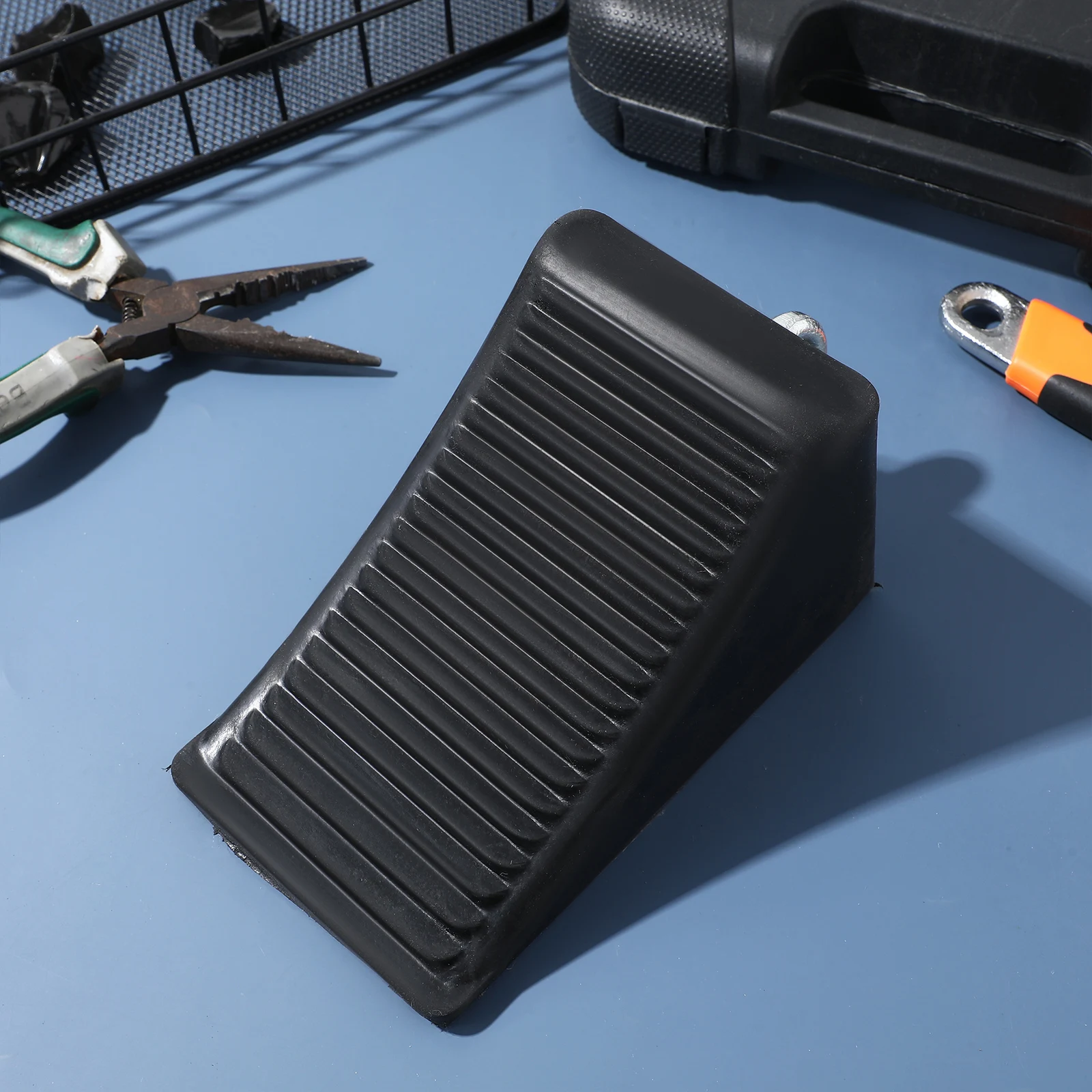 

2Pcs Rubber Wheel Chocks Heavy Duty Trailer Accessories for Rv Motorcycle Tire Stopper Garage Floor Aid