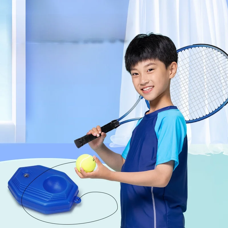 children's-tennis-racket-beginner-training-equipment-line-return-single-player-practice-tool-hard-cover-glass-fiber-handle