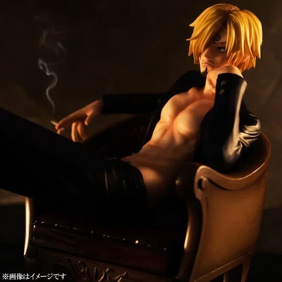Anime Een Stuk Action Figure Vinsmoke Sanji Manga Perifere Zitpositie Sofa PVC Standbeeld Beeldjes Collectible Model Speelgoed