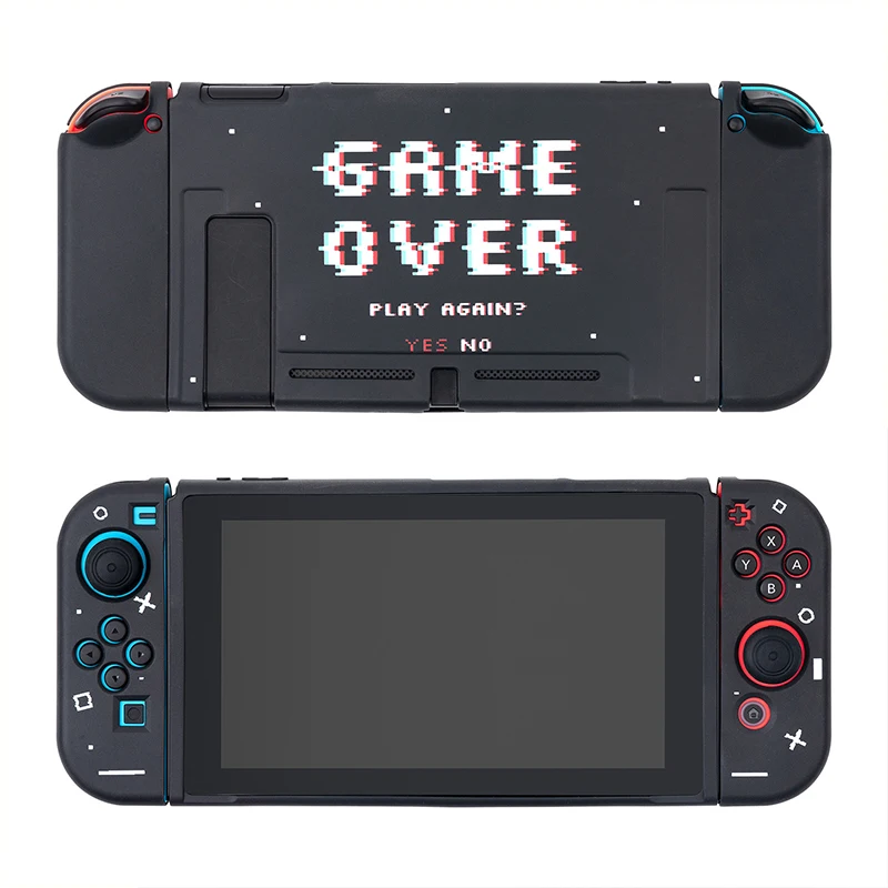 Black Game Cover Case For Nintendo Switch Soft TPU Housing Dockable Protective Shell For Nintendo Switch Joy-Con Controller
