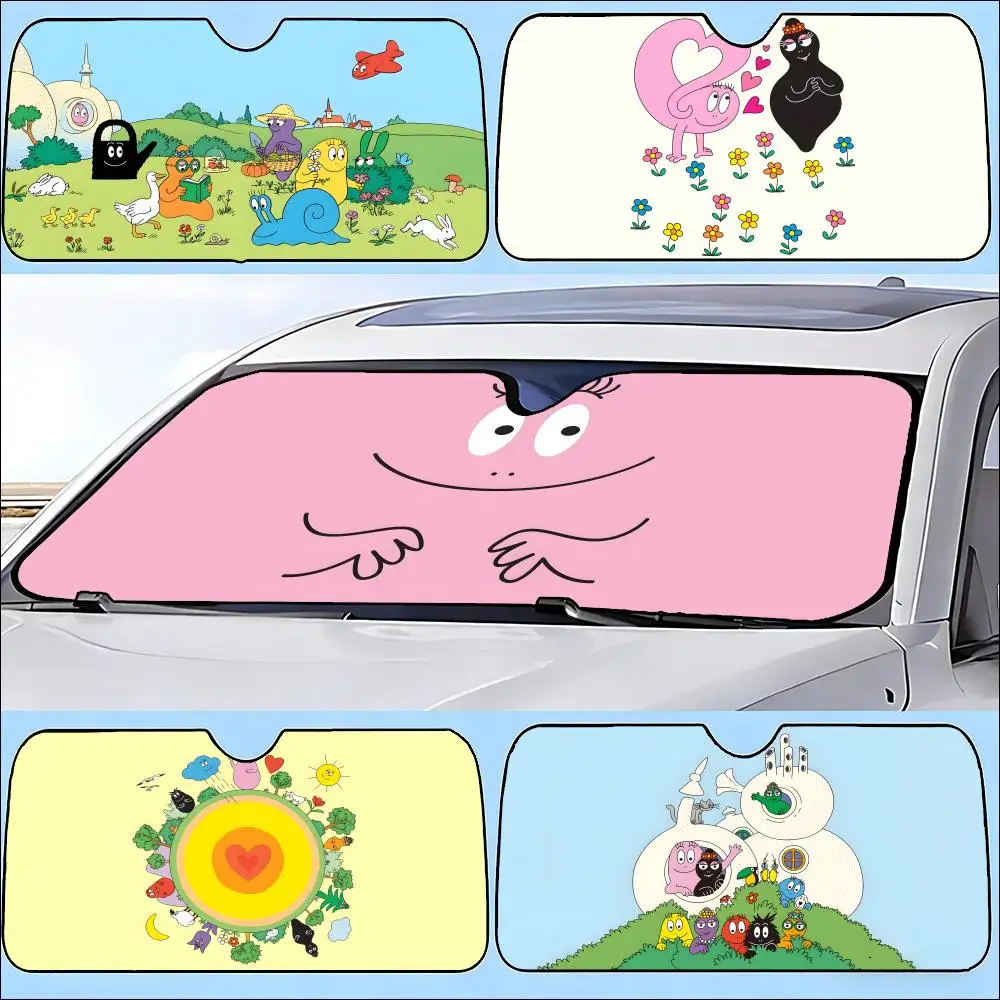 

Солнцезащитный козырек для автомобиля, защитный чехол для лобового стекла, автомобильный солнцезащитный козырек, защита от ультрафиолета A-Barbapapa