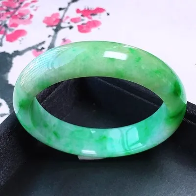 Natural Myanmar Jade 54mm-62mm bracelet exquisite princess bracelet to send girlfriend to send mother Hetian jade