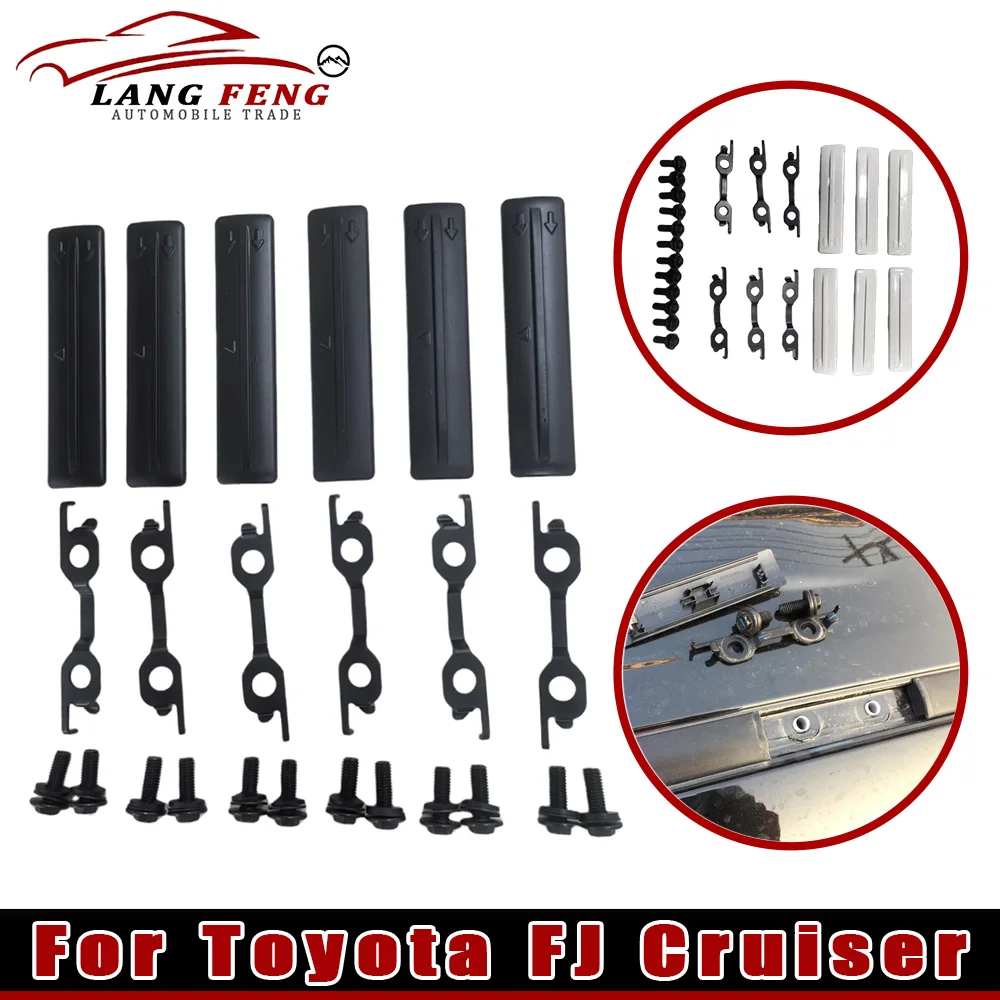 

Для Toyota FJ Cruiser комплект для удаления багажника на крышу, крышка желоба от дождя, крышка на крышу, верхняя часть автомобильной багажника, крышка разъема