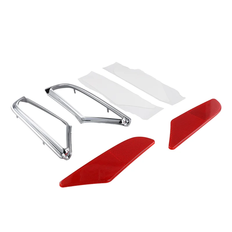 

ABTD-для Nissan Serena C27 2017-2020, задний бампер автомобиля, противотуманная фара, предупреждающий защитный отражатель, накладка на панель с декоративной рамкой