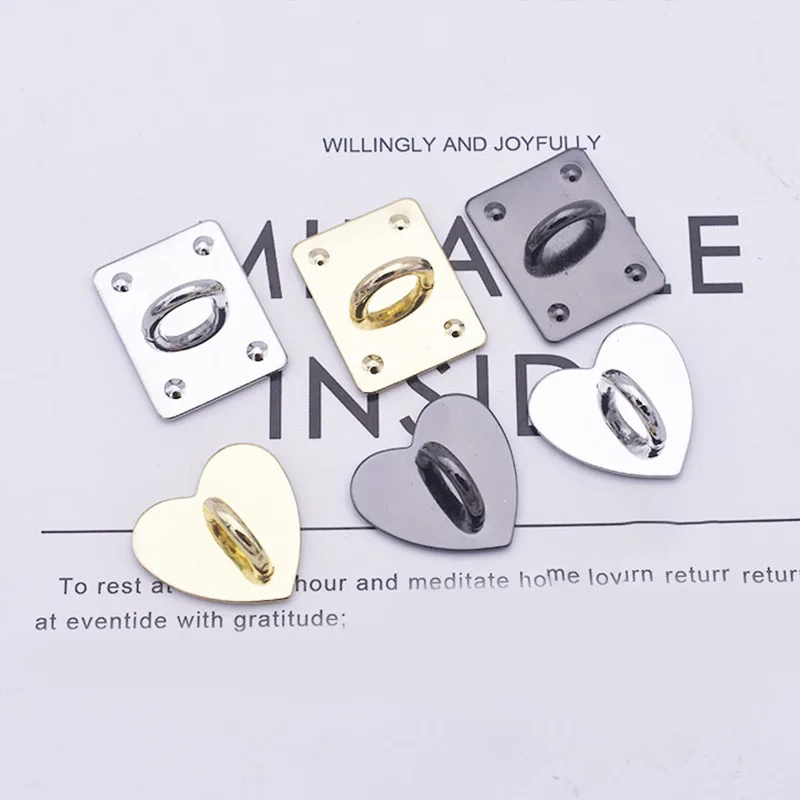 Kawaii Adhesive Metal Heart Phone Charm Holder Mobile Phone Case Finger Ring Stand Hooks Buckle Charms Clasp Accessories String