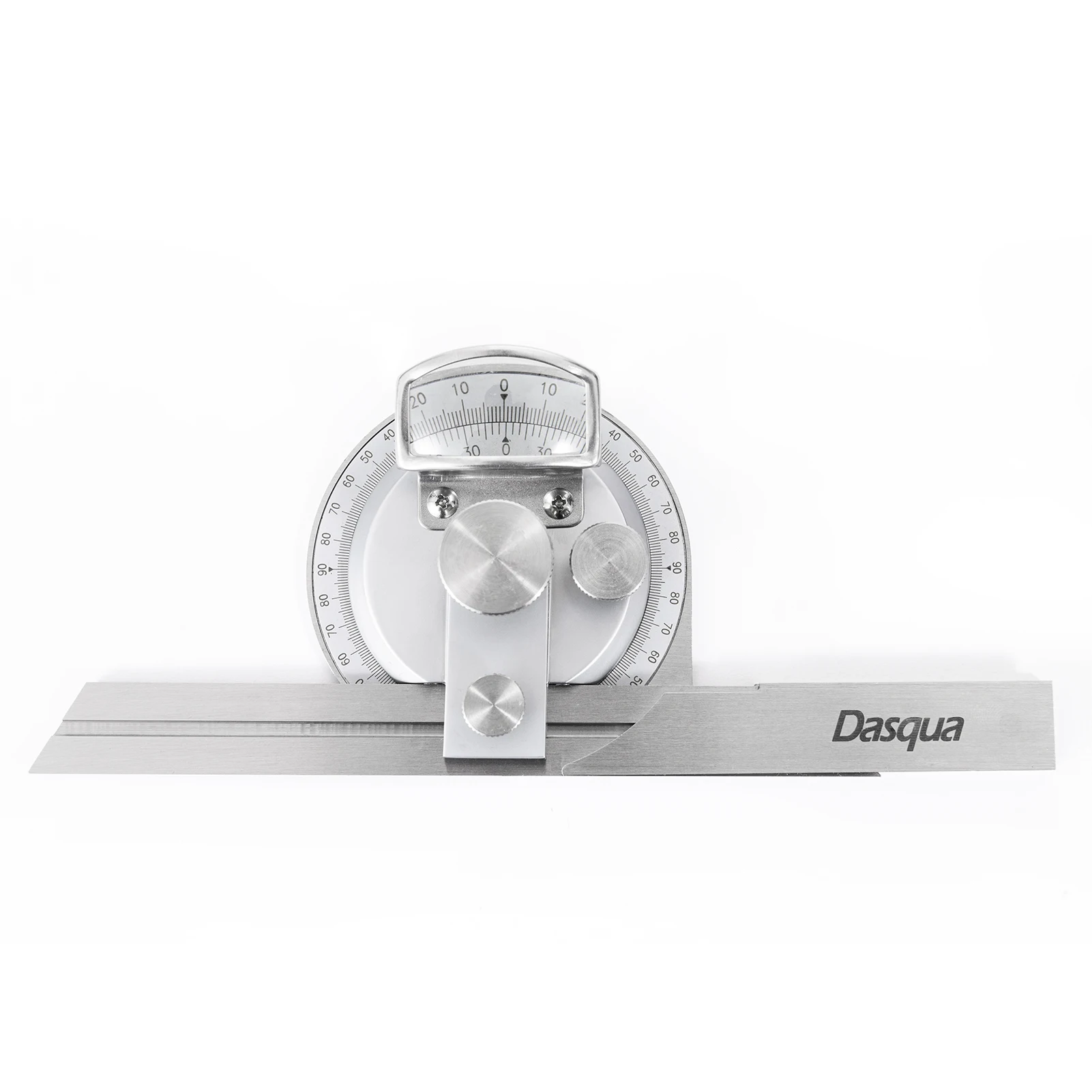 Лидер продаж Dasqua, универсальный транспортир из нержавеющей стали с тремя лезвиями, с тонкой регулировкой и лупой