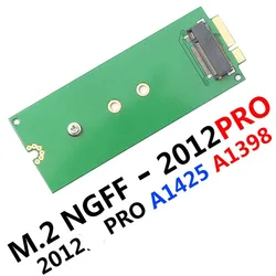 M.2 NGFF M Key SSD to Compatible for MacBook Pro Retina 2012 A1398 A1425 Adapter Converter Long plateCard