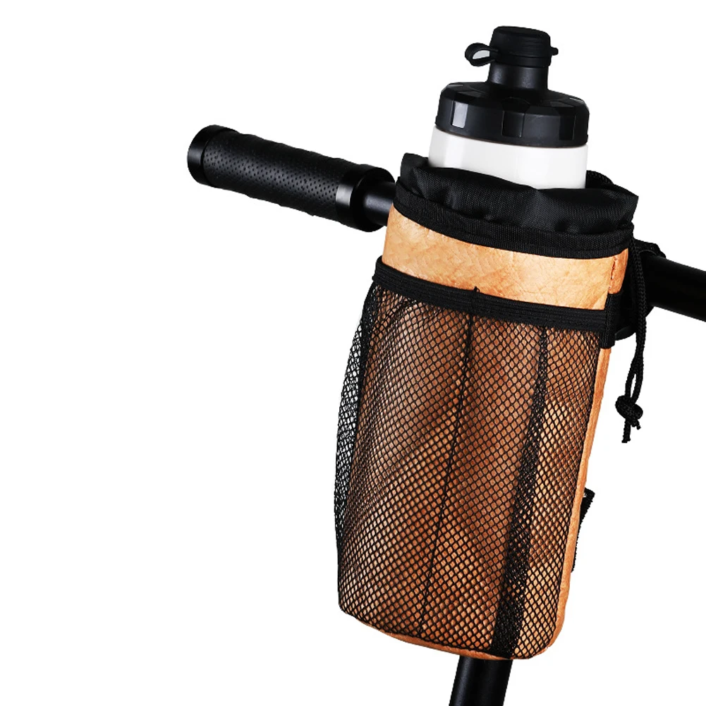 

Cup Holder For Bike Water Bottle Holder With Mesh Pockets Heat And Cold-insulating Drink Bottle Cup Cage For Scooter Wheelchair