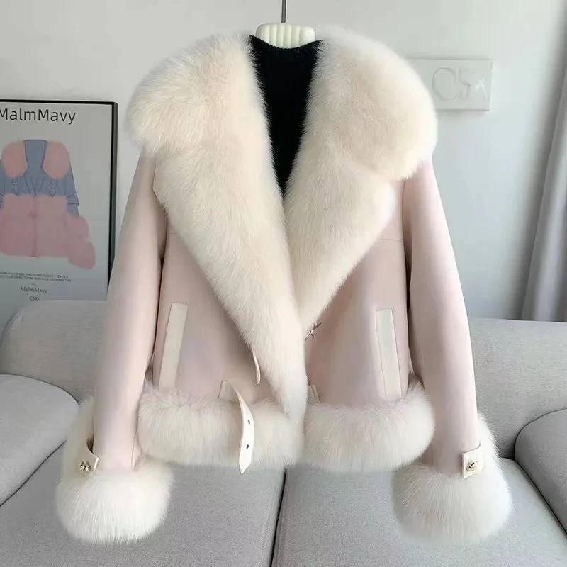 Women Imitation Fur Coat Korean New Fashion Autumn Winter Jacket Warm Short Faux Fur Coats Female Clothes Tops Women Outerwear