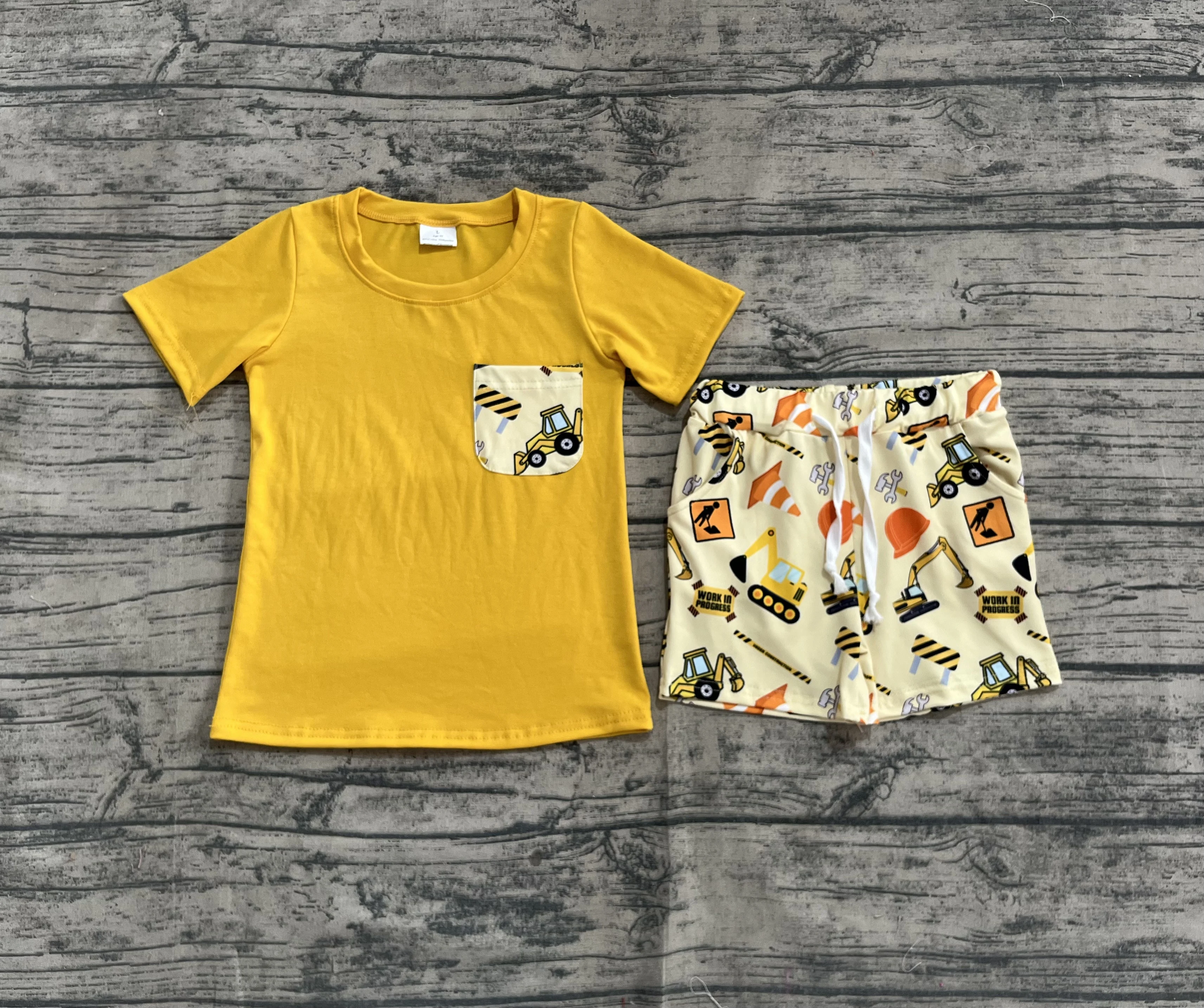 

5.05 Presale BSSO0529 Kids Boys Summer Outfit Sets Short Sleeve Top With Shorts Set Children Clothes