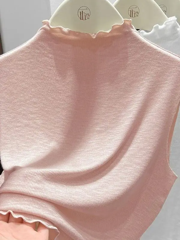 

Тонкий трикотажный базовый топ для женщин, повседневный, с деревянным дизайном, осенний, модный, для ежедневной носки, из тонкой ткани