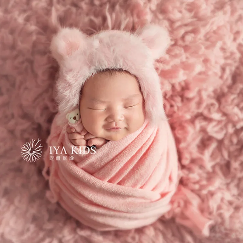 140*170cm Stretch Baby Photography Props Blanket Wraps Organic Cotton Wrap Soft Infant Newborn Photo Wraps Cloth Accessories