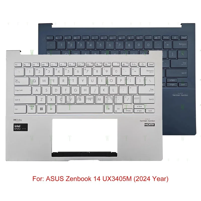 ttt-utilise-pour-asus-zenbook-14-ux3405m-repose-paume-us-avec-clavier-retroeclaire-2024-ans