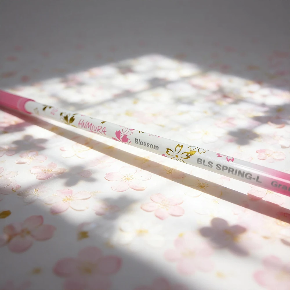 Women's Golf Carbon Shaft 7 Pcs - Pink Finish with Cherry Blossom Accents, L-Flex, 60g, 37 Inches, Fits Women's Swing