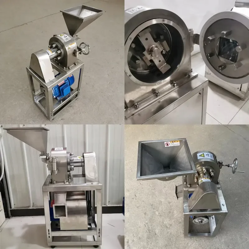 for High Capacity Maize Milling Pepper Crusher Stainless Steel Grain Mill Powder Grinder Turmeric Grind Machine Spice