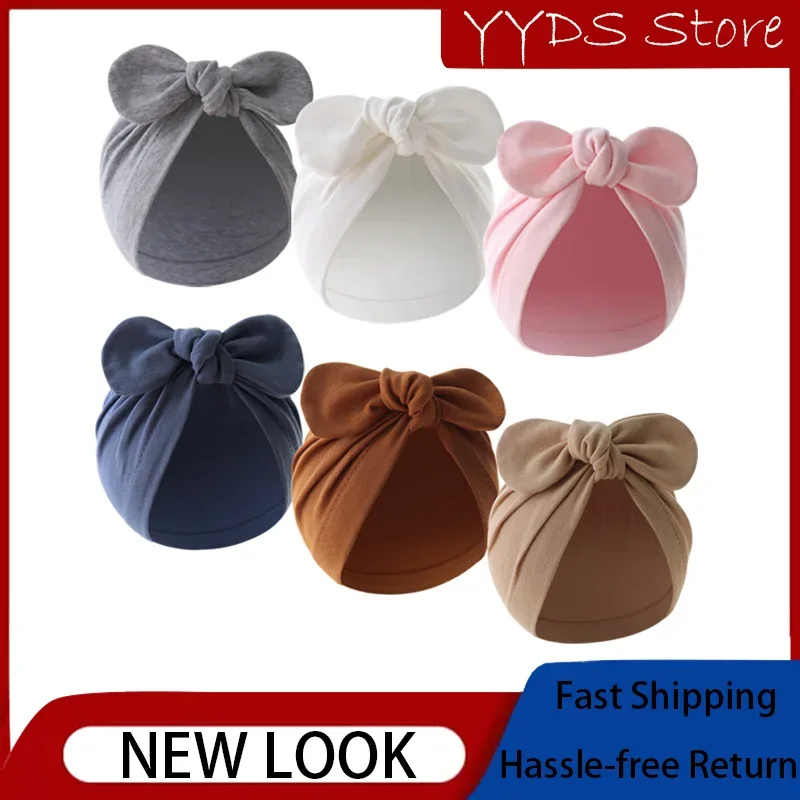 Fashionable Knot Ball Indian Hat Wholesale Kids Hats & Caps New Style Infant Hat Cute Rabbit Ear Hat Ins Style Wholesale