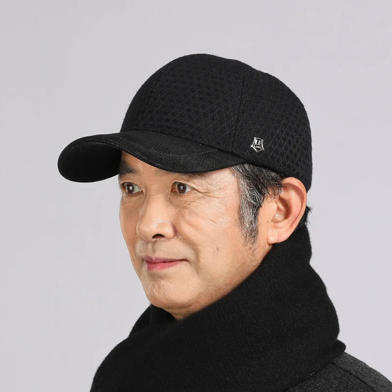 

Hat Warm Ear Protection Baseball Cap Outdoor Casual Fashion Versatile Autumn Winter Sunshade Dad Caps Men Outdoor Hat