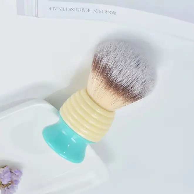YAQI Bali 24mm Synthetic Hair Men's Shaving Brush with Knot - Premium Quality Shaving Accessory for Smooth Grooming