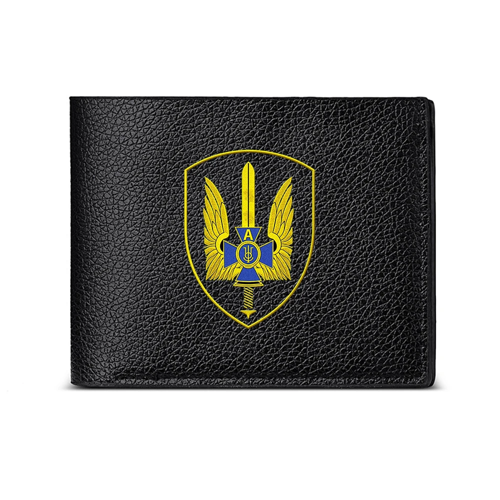 Shield With Wings And Sword Design Men's Wallet Card Holder Casual Business Fashion Print