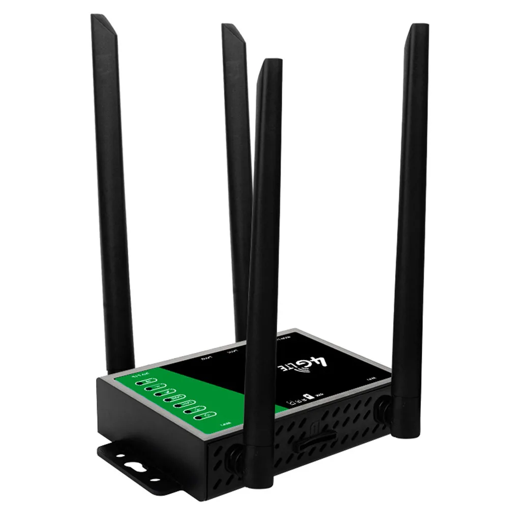 4G Wireless Router with SIM Card Slot 4 Antennas Home Router 150Mbps Firewall Protection Modem Router for Home Office