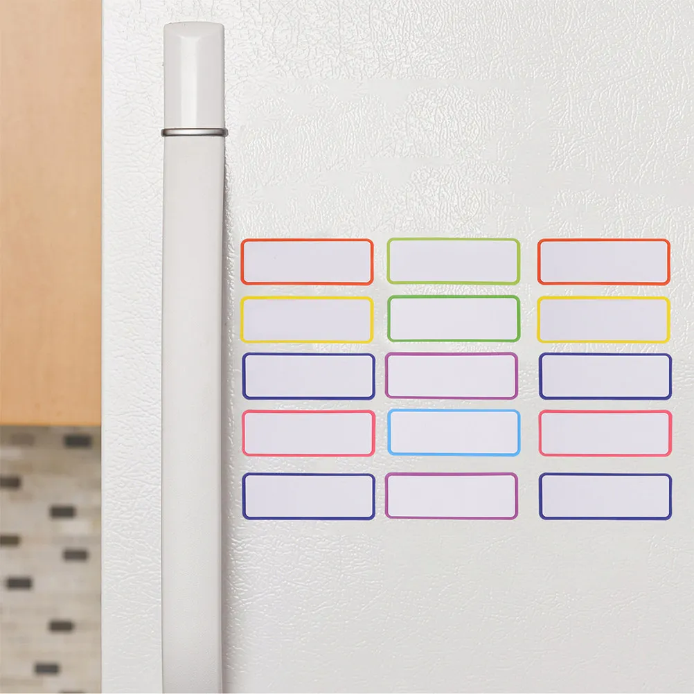 

81 шт. магнитных именных бирок, пустые, многоразовые, сухостираемые этикетки для белых досок, холодильников, офиса, класса, декоративные, для письма