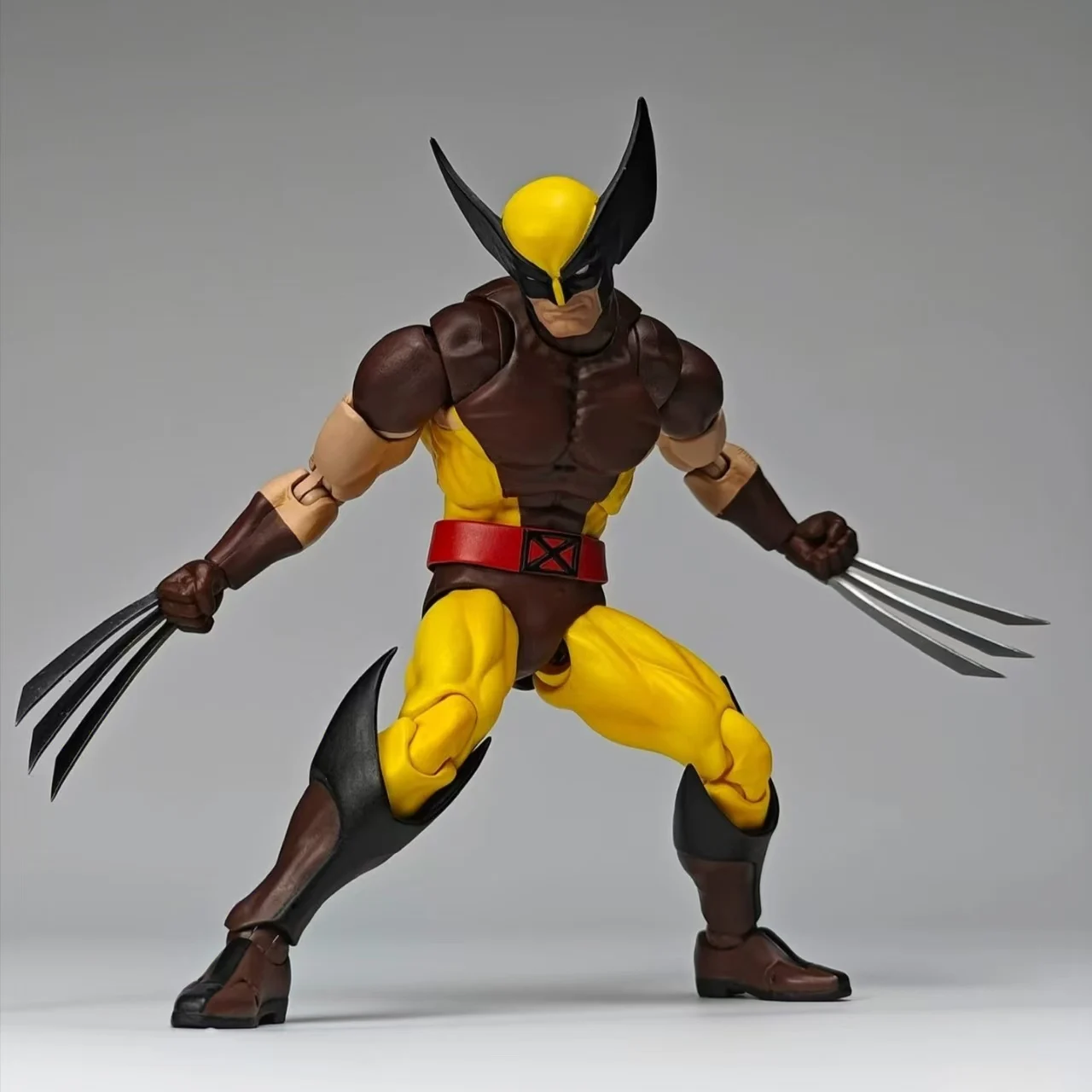 MAFEX-ウルヴァリンアクションフィギュア138,クリスマスギフト,アニメおもちゃ,茶色のコミック,x-men shf像,人形koモデル,CTファクトリー