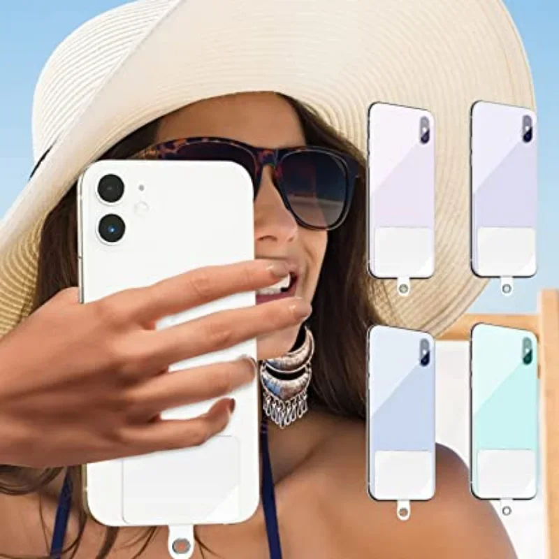 Universal Phone Tether Tab, Plastic Cellphone Lanyard Patch, Pad Tag para Phone Strap, Crossbody Lanyard, Junta Acessórios, 1-10Pcs