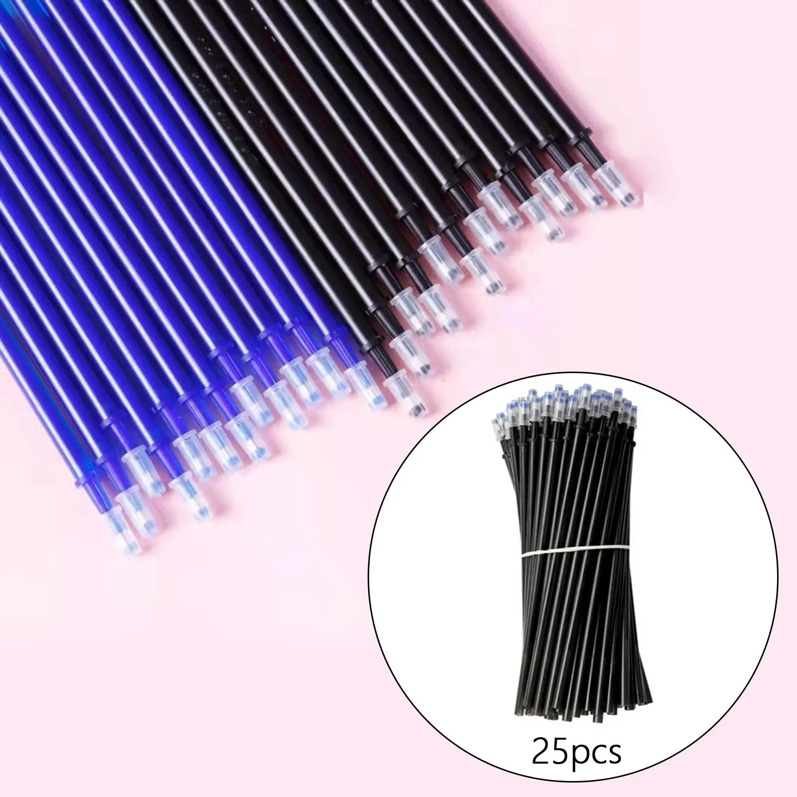 รีฟิลปากกาลบหมึก2x20x เปลี่ยนได้, ปากกาหมึกเจลรีฟิลปากกาเมอร์สำหรับเขียนเส้นขยุกขยิกสำนักงานช่างตัดเสื้อผ้าเย็บ