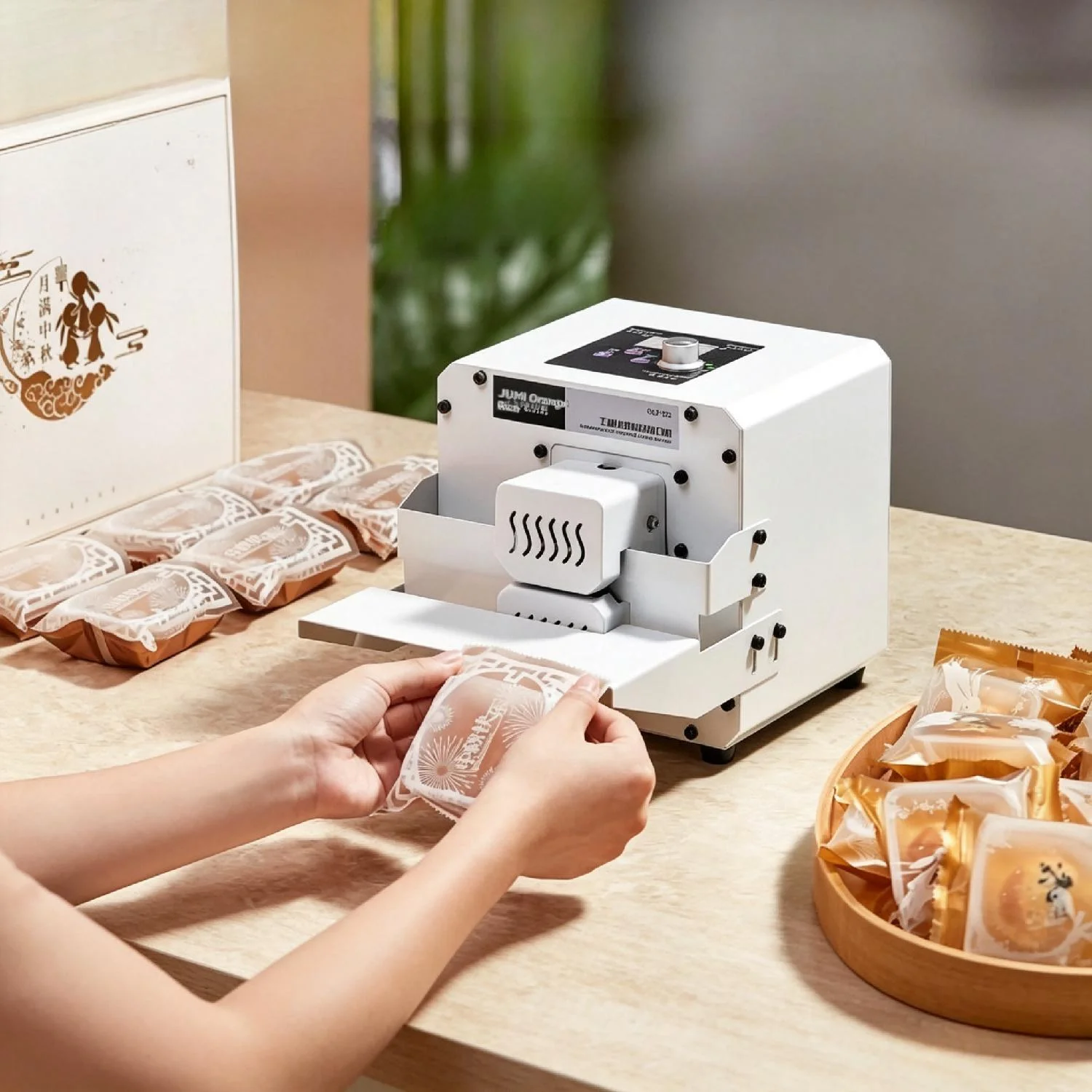 Commercial Bag Sealing Machine 220V/110V for Nougat Tea Egg Yolk Crisp Moon Cake Aluminum Foil Packaging Sealing Equipment